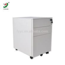 Modern furniture 3 drawers metal office mobile cabinet movable file cabinet